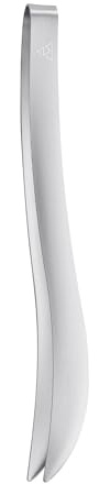 triangle Kochpinzette aus Edelstahl - Gourmetpinzette, Made in Germany | Anrichtepinzette für präzises Servieren - matt gebürsteter Edelstahl DIN 1.4016 - 18,5 cm - inkl. Geschenkkarton