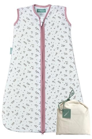 molis&co. Baby Schlafsack Sommer. 100% Baumwolle (Oeko-TEX 100). 0.5 Tog Sommerschlafsack Atmungsaktiv Babyschlafsack 85 cm für Jungen Mädchen Neugeborene 6-18 Monate. Bloom Pink.