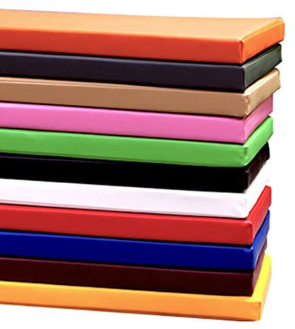 Gartenbank, Bankmatte, rechteckig, nachhaltig, wasserdicht, Polyurethan, mit rutschfesten Schnürsenkeln, geeignet für den Außenbereich und Zuhause (Pink, 180 x 40 x 5 cm)