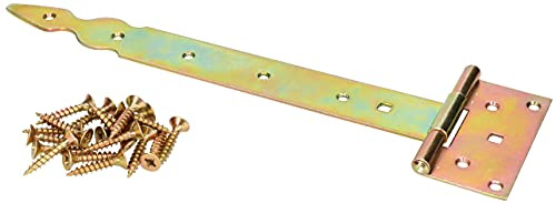 KOTARBAU® Charnière en T Décorative 300 mm Galvanisé Jaune
