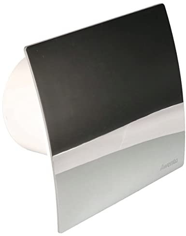 KOTARBAU® Wall Fan Diameter 100 mm Fan Housing Silent + Cover Set Colour Extraction System (Chrome)
