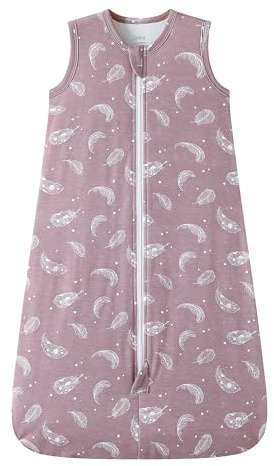 Owlivia Bambus Baby Schlafsack Unisex Kleinkinder-Schlafsack 1.0 TOG Tragbare Decke Baby Jungen Mädchen Schlafanzug (Federmalve, 18-24 Monate)