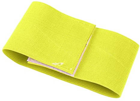 Keenso Fascia da braccio sportiva da braccio, durevole Gruppi di calcio Bracciali regolabili per giocatori Fascia da braccio sportiva per sport di squadra all'aperto tattici, Giallo
