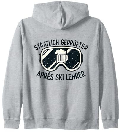 Staatlich geprüfter Apres-Skilehrer | Beamte als Skifahrer Kapuzenjacke