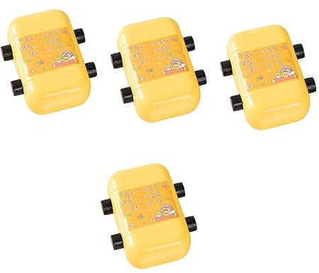 TEHAUX 4stücke Lovely Math Rollers Abwechslungsreiche Lernstempel Für Mathekenntnissen Als Schulzubehör Für Klassenzimmer Mit Selbstfärbender Funktion Und Langlebigem Design