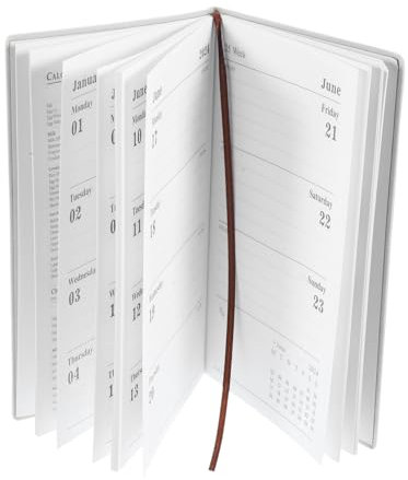 EXCEART Notizbuch Planer Für Tägliche Agenda Multifunktionales Notizbuch Mit Seitenumblättern Flacher Oberfläche Für Schreiberlebnis Eignet Sich Als Für Freunde Zum Tagebuchschreiben