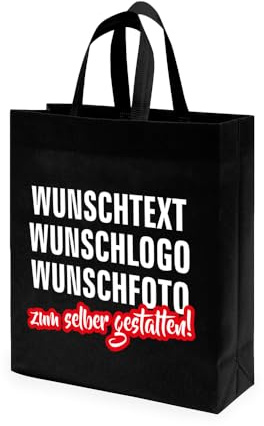 Fassbender-Druck | Personalisierte Tragetasche selber mit Ihrem Logo oder Wunschtext gestalten | Individuelle Tasche/Beutel gestalten