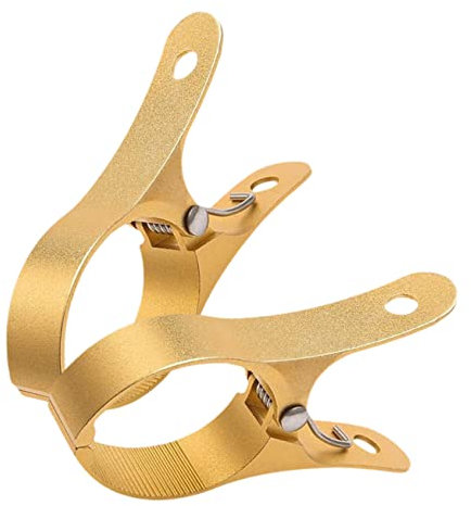 OKUMEYR 2stücke Große Windfeste Aluminium Wäscheklammern rutschfeste Multifunktions-clothespins Für Strandtuch Bettwäsche Dicke Kleidung Robuste Metallklammern Mit Kratzfreiem Griff