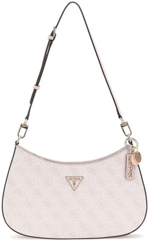 GUESS Damen Noelle Top Zip Umhängetasche, Orchideen-Logo
