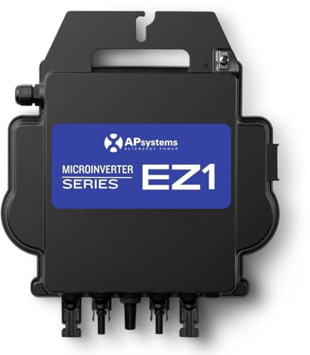 APsystems EZ1-M 800 Watt Mikrowechselrichter - WLAN, Bluetooth, Silber, Schuko (Typ F), Koaxial, 1 Stück