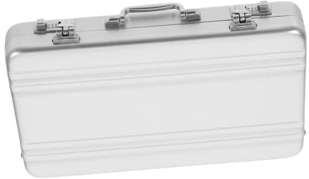 Lurrose Aluminium Legierung Karte Box Visitenkarte Lagerung Box Visitenkarte für Büro