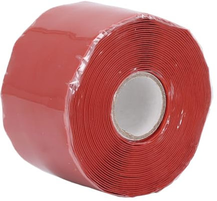 Cinta Autoadhesiva de Caucho de Silicona, Cinta de Reparación de Mangueras con Sellado de Fugas, Herramienta de Reparación de Tuberías de Emergencia, Cinta de Fijación para (rojo)