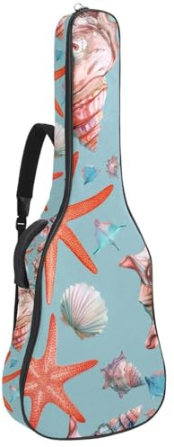Gepolsterte Gitarrentasche mit coolem abstraktem Muster, schützende Akustikgitarre, Gigbag für E-Bass, Konzertgitarre, Multicolor 08, 42.9x16.9x4.7 in, Lässiger Tagesrucksack