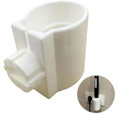 Zahnbürstenhalter elektrische zahnbürste, Toothbrush Holder, Wandhalterung kompatibel mit Oral-B Ladegeräten, platzsparende Aufbewahrung, Steckdosenhalterung, Weiß