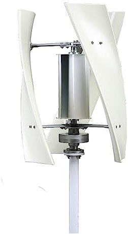 YIGECHENXIN Generatore di Turbina Eolica Verticale da 12000W, 220V, 3 Pale, Senza Rumore, a Levita Magnetica, Set di Turbina Eolica con Controller per Casa o Campeggio (Bianco),12v