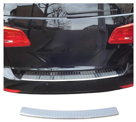 OMAC Ladekantenschutz für VW Touran 2010-2015 Facelift Edelstahl Chrom | Stoßstangenschutz, fahrzeugspezifische Passform