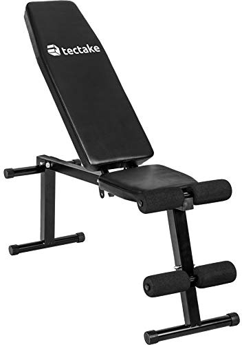 tectake® Panca Palestra Regolabile Multifunzione 125x34x129 cm, Panca Inclinata per Pesi Palestra, Attrezzi Home Gym per Addominali, Glutei e altro, Allenamento a Casa, Workout, Fitness - Nero