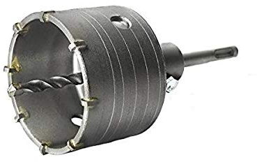 FRESA A TAZZA CAROTATRICE (VARI DIAMETRI DISPONIBILI) PER TRAPANO + ASTA CON ATTACCO SDS PLUS DA 11 cm