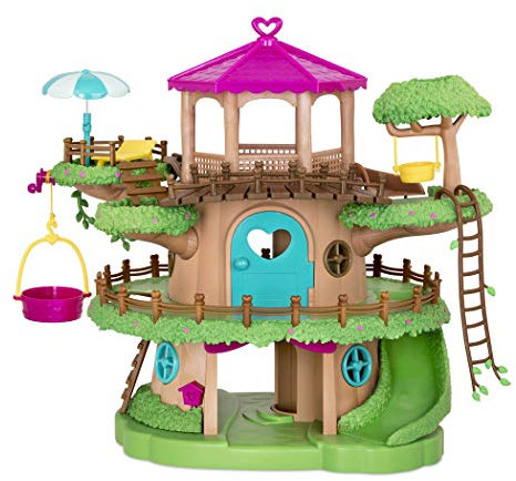 Li'l Woodzeez - Familienbaumhaus - Spielzeug-Spielhaus - Baumhaus Spielzeug - Spielhaus-Zubehör - Spielset für Kinder - 3 Jahre +