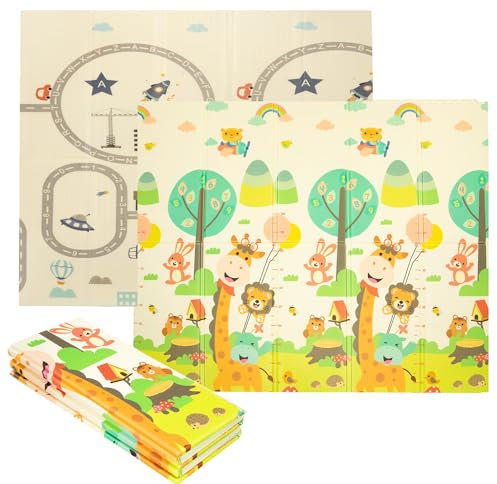 Trendcool Tappeto Bambini Tappeto neonato Tappeto gioco bambini Base in Gomma Eva 1,8x2m. Tappeto Bambini. Materassino bambini pavimento. Coperta da Gioco per Bambini. (Style 6)
