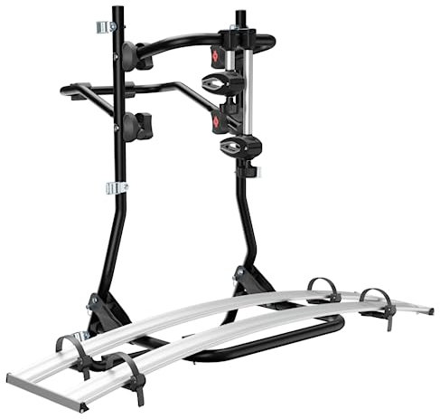MENABO COBRA 000134300000 Portabici posteriore da portellone compatibile per 2 BICI di GROSSA TAGLIA, come E-BIKE, FAT BIKE 45kg
