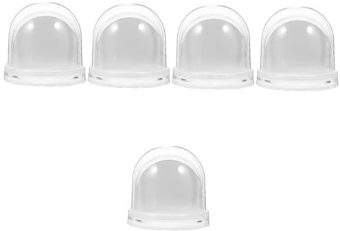 Ciieeo 5stücke Miniature Schneekugel Leer Schneekugel Für Kreative Bastelprojekte Transparentes Design Für Weihnachtsdeko Und Persönliche