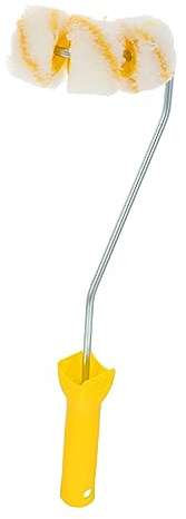 FRCOLOR Long Handled Paint Roller Brush Paint Roller Refill Cylindrical Item Painting No Shed Hair Brush Head