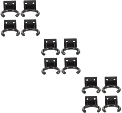 Hoement 12pcs Wall-mounted Mic Holder Recording Microphone Hook Ktv Microphone Hanger Mic Arm Supplies