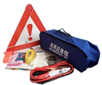 jojofuny 9 Pezzi kit di forniture per uso auto kit d'emergenza assistenza stradale kit assistenza auto