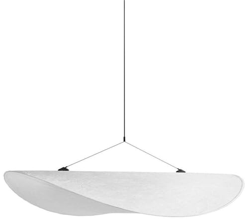 Modern Hängeleuchte Kreative nordische Pendelleuchte, weiße Seidenstoff-Deckenleuchte, LED-warmes Licht, hängende Beleuchtung, Kronleuchter for Schlafzimmer, Restaurant, Café, Bar, Dekoration(40cm/15.