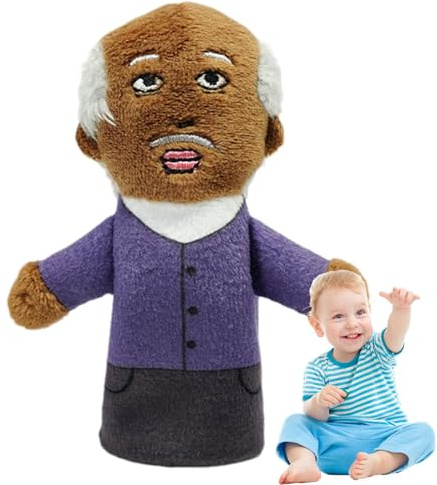 Fingerpuppen aus Plüsch, Fingerpuppen, Fingerpuppen für – Handpuppe für schwarze Menschen, Cartoon-Handpuppe, afrikanische Fingerspitze, Familienfiguren für