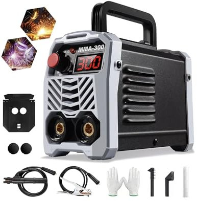 Portátil Mini para el Hogar Soldador 220V MMA-300A 3.8KW ARC Soporte De Electrodo Máquina de Soldadura,Abrazadera de Trabajo,Cable Adaptador De Alimentación