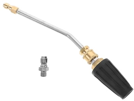 Kisangel 360grado De Agua De Alta Presión Con Boquilla Turbo Giratoria Pulverizador Cerámico Para Lavado De Limpieza De Jardines Patio y Accesorios De Hidrolavadora