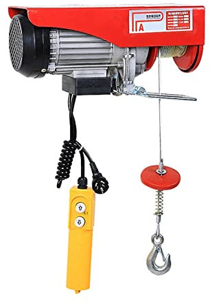 MYVVKIA 220 V Mini-Elektrohebezeug, Hebezeug für Heimwerker, kleines Elektrohebezeug (Größe: 400–800 kg, 20 m)