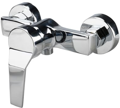 suaywo Einhebelmischer Dusche Mischbatterie Dusche Wasserhahn Dusche Duscharmatur Einhebelmischer mit G1/2 Brauseabgang Mischbatterie für Dusche Wandmontage Aluminiumlegierung