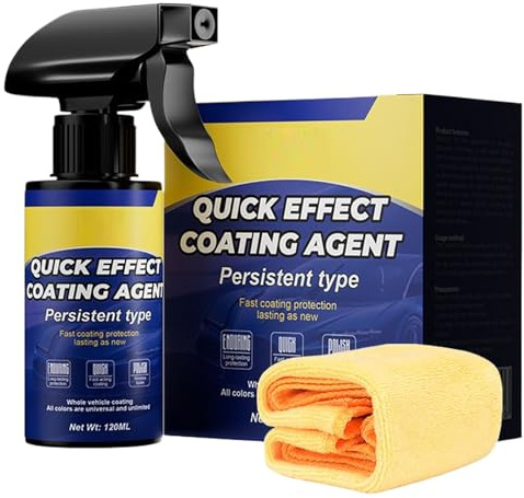 Bilspray - 2-pack anti-fläckbeläggning för fordon utomhus och trim, vätskeresistent formula med skrapmotstånd, bilspray för SUV, lastbil, husbil, båt, garage