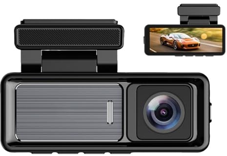 Osmo Dashcam Pro, 4k Dash Cam - Front and Rear Inside Loop Recording, Car Camera Dash Cam with Reversing Camera, 24 Hours/7 Parking Monitoring Mode, Wifi/App Control(With WiFi)