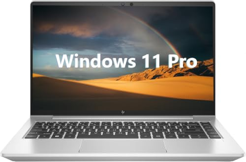 HP EliteBook 645 G9 Portátil empresarial, 14 Pulgadas con Pantalla FHD, AMD Ryzen 5 Pro 5675U, 8 GB de RAM, SSD de 256 GB, Teclado QWERTY Estadounidense, Windows 11 Pro (reacondicionado)