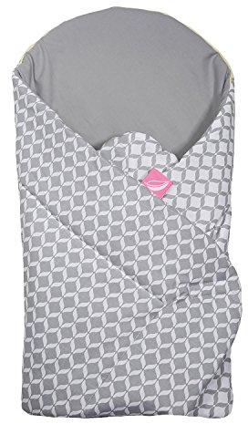 Motherhood Einschlagdecke, Babyhörnchen, Babynest mit KOKOS Inlay, antiallergische Füllung, Grau Classics 2017