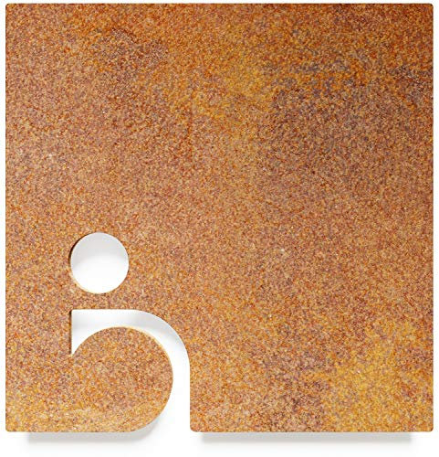 Vintage WC-Schild - selbstklebend - Retro Design Toiletten-Schild - Rollstuhl-Fahrer Piktogramm B-03-R