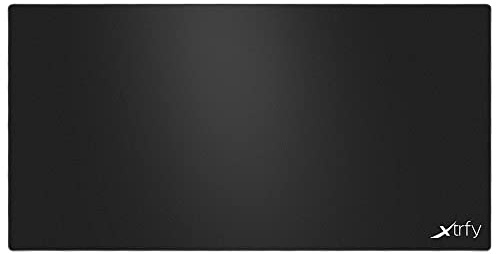 Xtrfy GP2, XXL gamingmusmatta i tyg (1200 x 600 x 3 mm), precision vid varje musrörelse, sydda kanter, halkfri undersida, maskintvättbar, Svart