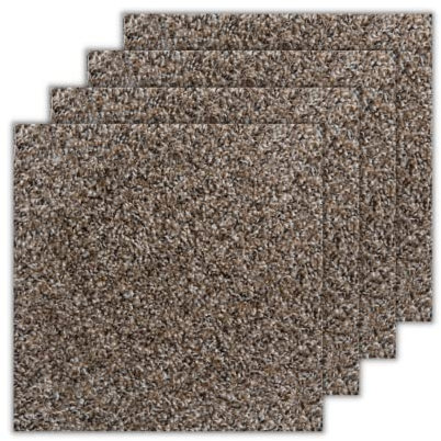 Smart Squares Walk in The Park 45,7 x 45,7 cm, weiche Teppichfliesen, abziehen und aufkleben, einfache Selbstmontage, nahtlose Optik, hergestellt in den USA (10 Fliesen – 22,5 m², 314 Kupfermine)
