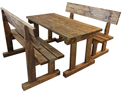 TOTAL WOOD 2012 Picknicktisch Bierbank 150 cm Picknickbank Bank Tisch Camping