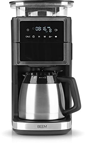 BEEM Cafetière à filtre FRESH-AROMA-PERFECT III avec broyeur intégré, réglages personnalisés, isotherme, et programmation 24 heures - Savourez 10 tasses de café parfaitement moulu à votre goût
