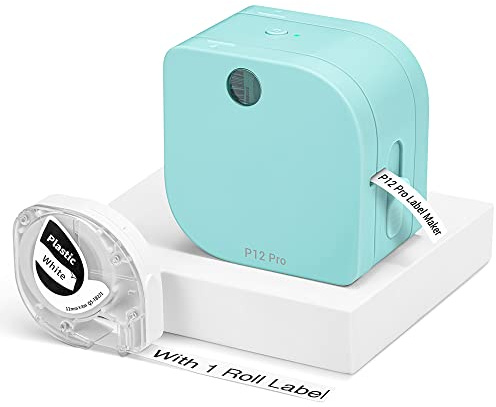Phomemo P12 Pro Mini etichettatrice Bluetooth, ricaricabile tramite USB, dispositivo di etichettatura, stampante per etichette per casa, ufficio e piccole imprese, per iOS e Android Phone