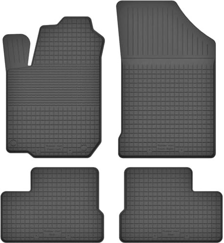 Gummimatten Gummi Fußmatten Satz für Nissan Micra K12 / III (2003-2010) - Hoher Rand 15 mm