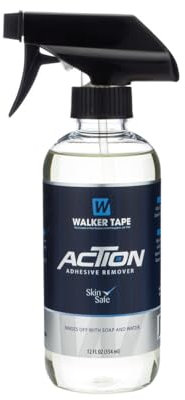 Walkers Action Adhesive Remover Better than C22 & Lace Release! | Walker Tapes Action adhesive remover for Double sided Wig tape, Hair extension tape, Lace front tape and wig glue | 12FL OZ (354ml)