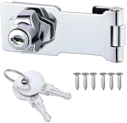 ZiYuya Dispositif de verrouillage pour armoire avec clés identiques, cadenas, abri, serrure de porte, clavet, tiroir, serrures d'armoire, bouton rotatif, verrouillage, loquet de porte (1, 3 Inch)