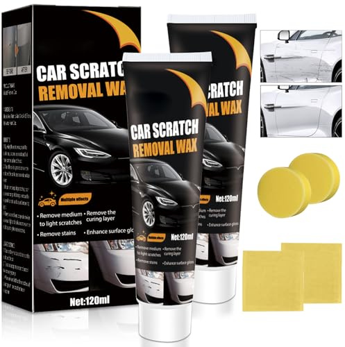 Capgoost Autokratzer Reparaturpaste, 2 Stück Autolack-Kratzer-Reparatur, Car Scratch Repair Paste, Auto Kratzer Entferner, Auto Politur Paste, Auto Polish Paint Restorer für Autos Lackpflege