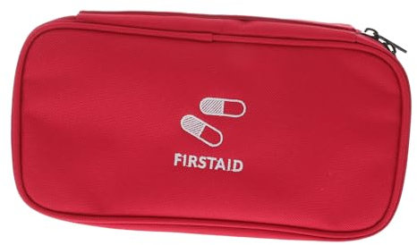 SECFOU Tragbare Notfallhilfe Tasche Rot Oxford Material Leichte Notfall Trauma Tasche Mit Netzfächern Für Reisen Camping Zuhause Outdoor